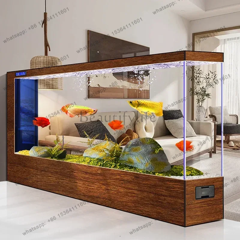 Aquarium - أحواض أسماك غرفة المعيشة العصرية من