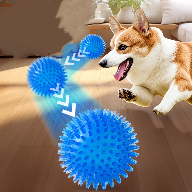 كرة لعبة الحيوانات الأليفة للق - مراجعة Interactive Squeaky Plush Dog Toy وسعره