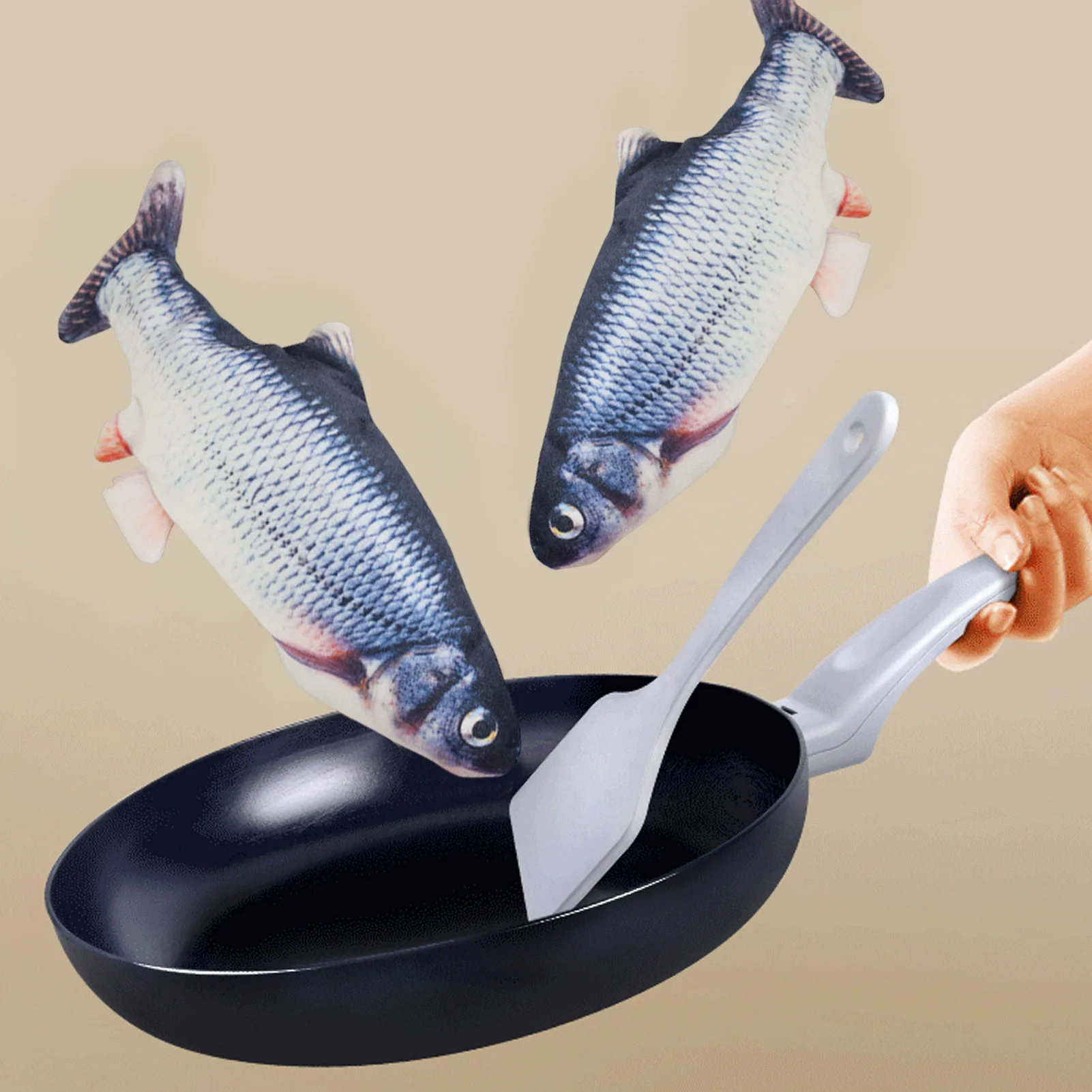 ألعاب القطط على شكل سمكة، تشحن - مراجعة Electric Floppy Fish Dog Toy وسعره