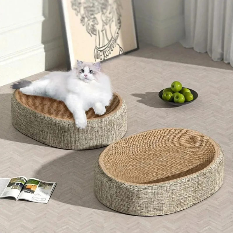وسادة خدش بيضاوية الشكل للقطط، - مراجعة Pet Beds وسعره