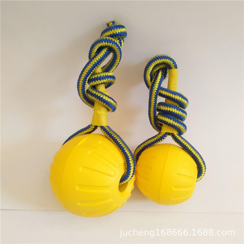 كرة لعبة تفاعلية للكلاب مع حبل - مراجعة Indestructible Dog Chew Toy وسعره